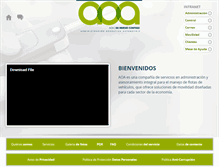 Tablet Screenshot of aoacolombia.com